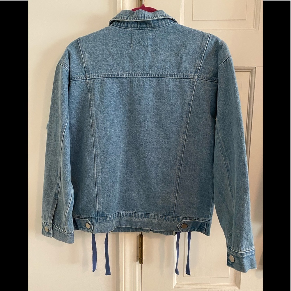 Boutique with Grace Crisscross Denim Jacket NWOT - Picture 2 of 12